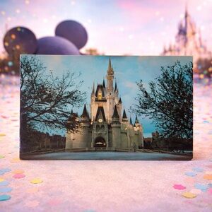 1972 Walt Disney World Cinderella Castle Postcard, Early Magic Kingdom Era